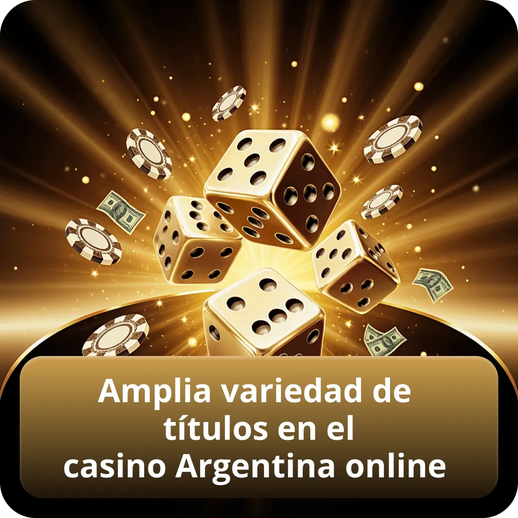 Amplia variedad de títulos en el casino Argentina online